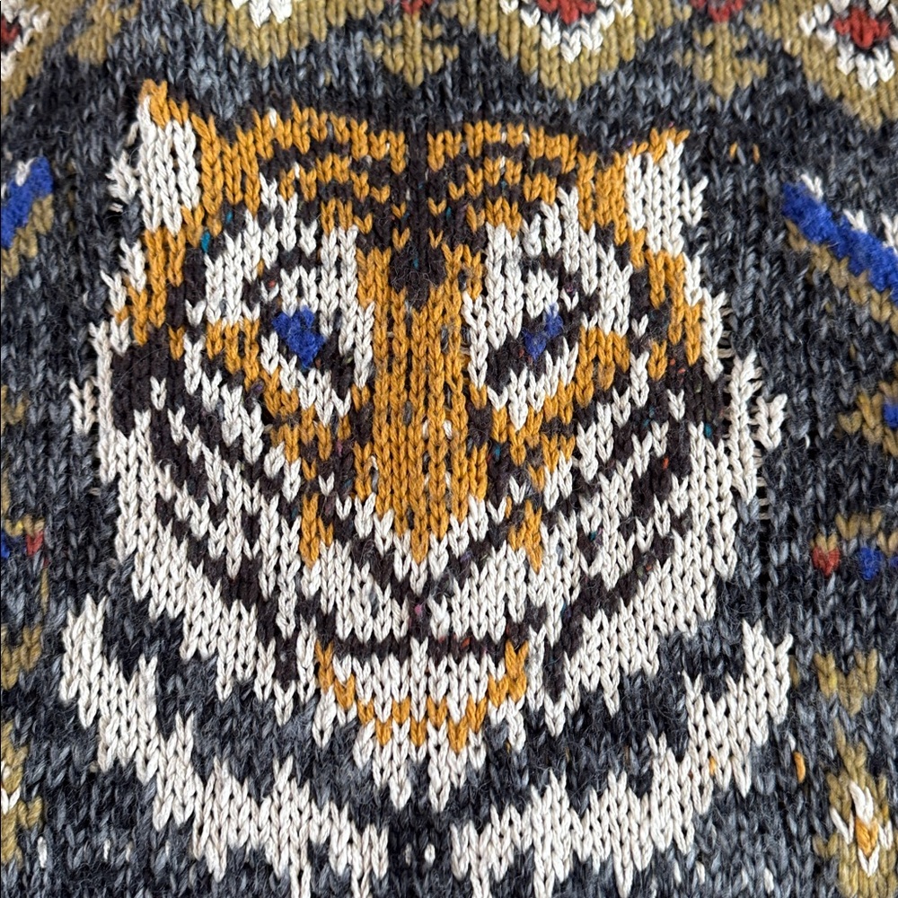 Free People Mascot Tiger wool-blend cardigan sweater coat-M-Boho-Y2K-Read - Picture 8 of 8